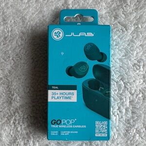 JLAB- Go Pop+ True Wireless Earbuds - Teal
